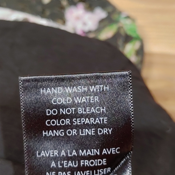 Anthropologie Eri + Ali Nevaeh Black Floral Lace Dress Size 4 - Picture 9 of 12